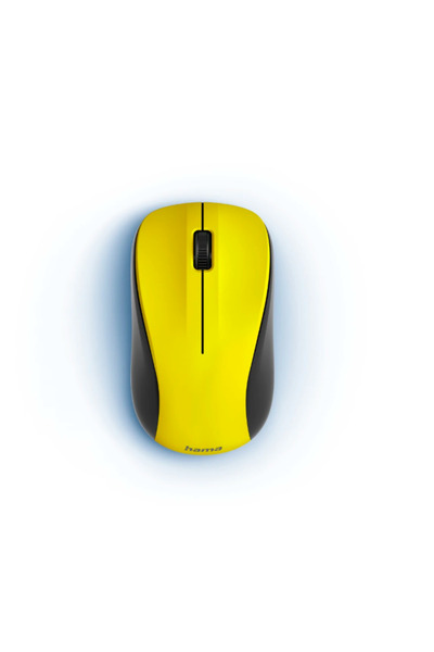 Hama Mouse Wireless HAMA MW-300 V2, Wireless, USB, 1200 dpi (Galben/Negru)