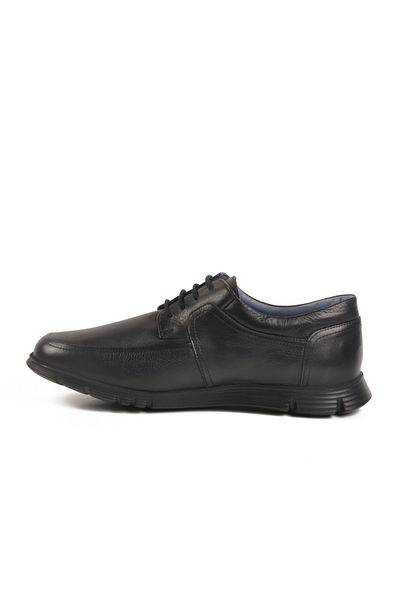 AYAKMOD Black Genuine Leather Men's Casual Shoes 667 m