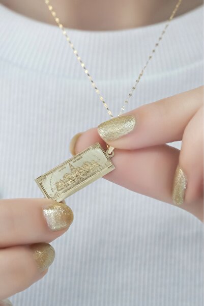 aytekgold 14 Ayar Dolar Kolye