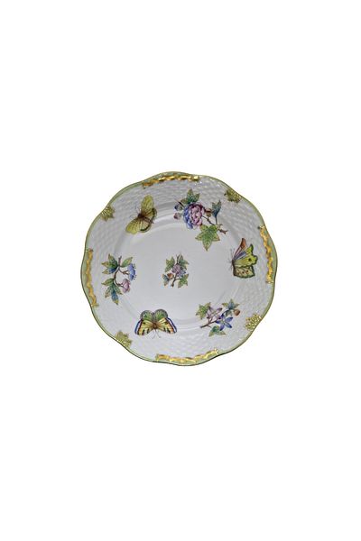 HEREND 517 Queen Victoria Vbo Hand Painting Porcelain Dessert Plate