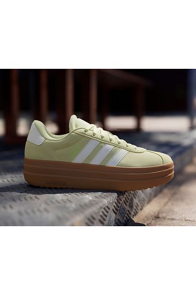 adidas Vl Court Bold Women's Casual Shoes Ji1784 Yellow