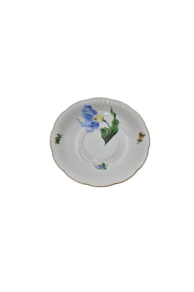 HEREND 734 Hand Painting Porcelain Tea Cup Saucer (001)