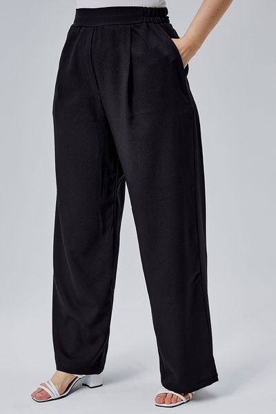 Symirna Loose Fit Pleated Women's Trousers