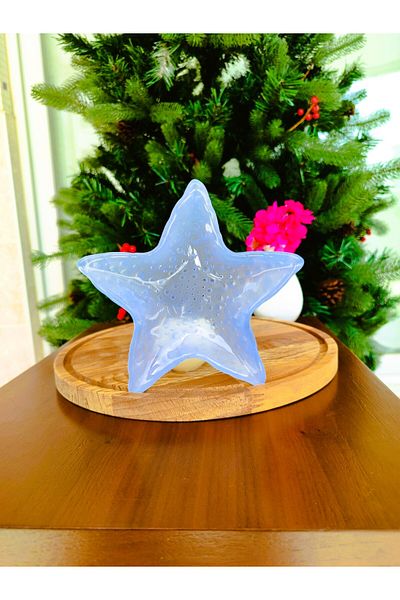 Madame Coco Astree Decorative Plate - Small Size - Blue - 1 Piece