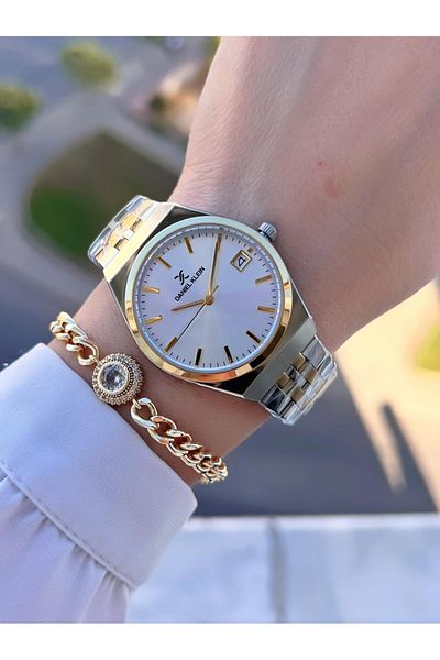 Daniel Klein Steel Cord 30 Mt Water Resistant Women Wrist Watch+Bracelet Byn.14052.7