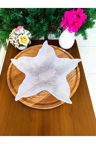 Madame Coco Astree Decorative Plate - Large Size - 26 cm - White 1 Piece