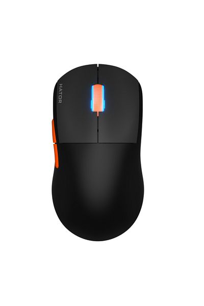 HATOR Mouse Hator Quasar 2 Pro, Wired, Wireless, USB (Portocaliu/Negru)