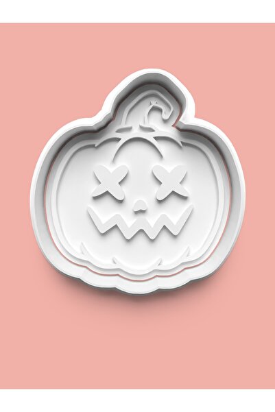 AKTASTORE قالب بسكويت على شكل يقطين لطيف وقالب عجينة السكر 0073-1