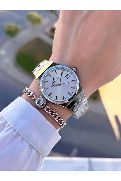 Daniel Klein Steel Cord 30 Mt Water Resistant Women Wrist Watch+Bracelet Byn.14052.M1
