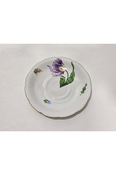 HEREND 734 Hand Painting Porcelain Tea Cup Saucer (002)