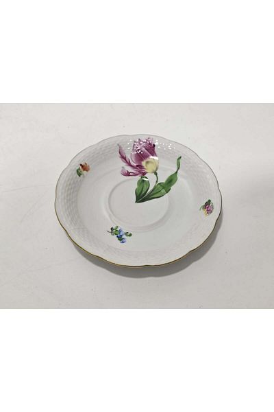 HEREND 734 Hand Painting Porcelain Tea Cup Saucer (005)