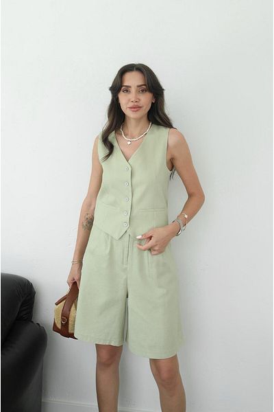 Havoş Σετ γιλέκο σορτς Çağla Green Bermuda