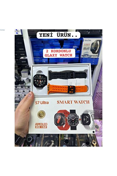 DigiMonster S7 Wath Ultra Akıllı Saat Yeni Kasa Çift Kordonlu Amoled Ekranlı