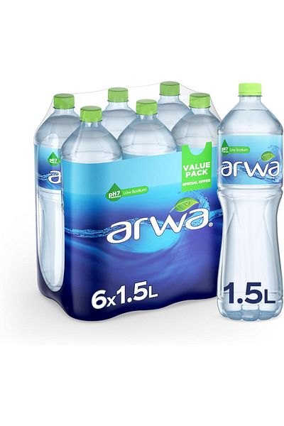ARWA Bottled Drinking Water - 1.5 Litre (Pack Of 6)