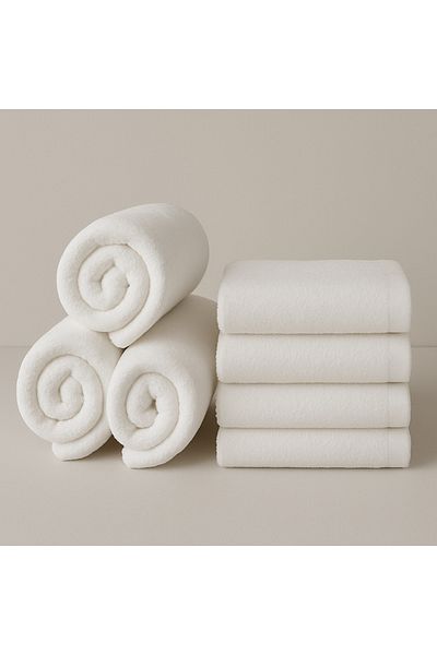SUPREMA PLUS White towel 550 gr, 70x140 cm, set of 5 pieces