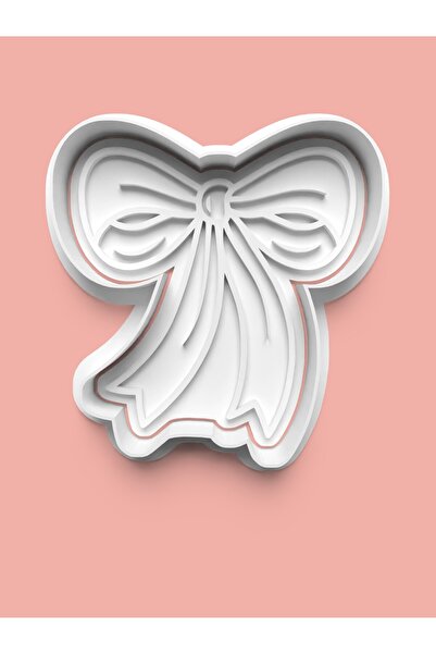 AKTASTORE Fiyonk Kurdele Figürü Kurabiye Kalıbı Ve Şeker Hamuru Kalıbı