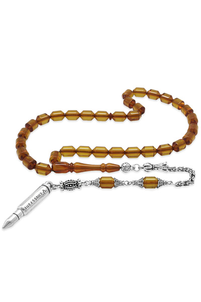 Tesbihane Нетемніючий метал, арабська бахрома, прозорий жовтий капсульний зрі...