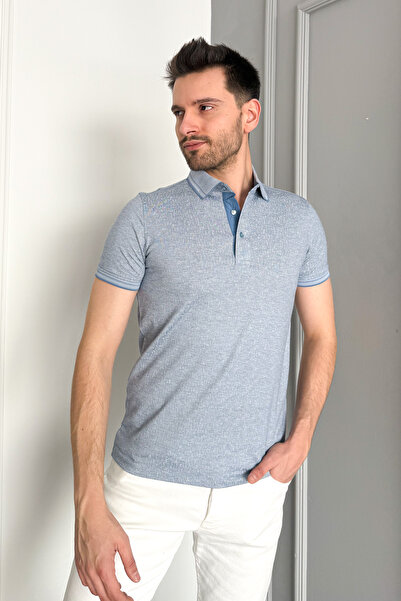 ModaPlaza Ανδρικό μπλουζάκι με γιακά πόλο 2940
