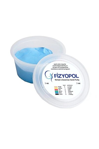 FİZYOPOL Theraflex Putty,Fizik Tedavi El Egzersiz Hamuru, 3 Oz Mavi Renk 85 G...
