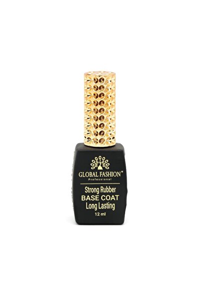 global fashion طلاء جل قوي بقاعدة قوية 12 مل - يدوم طويلاً، مقاوم للتشقق، يقو...