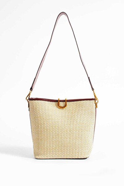 Çanta Trend Moon Straw Women's Hand and Shoulder Bag
