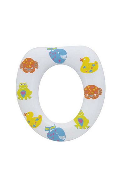 Tendance Cartoon Animal Design Baby Soft Toilet Seat for Children Multicolor
