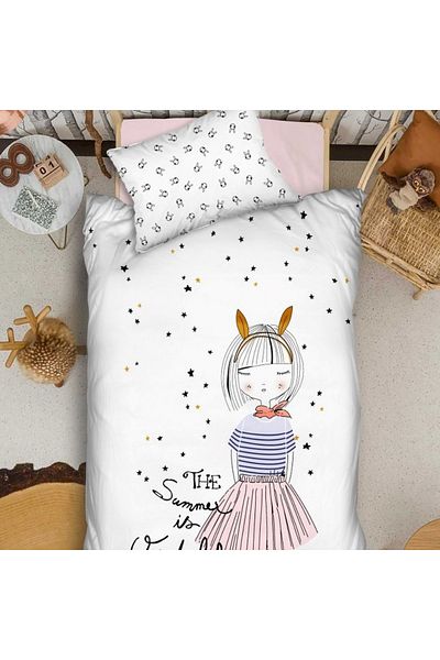 Okya Home Miss Luna Organic Kids Bedding Set-3