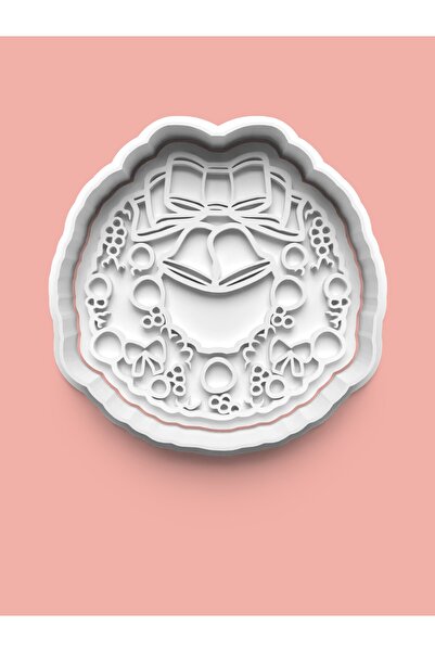 AKTASTORE Bow Ribbon Themed Bells Figure Cookie Mold and Sugar Dough Mold