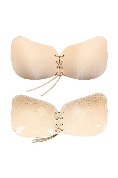 Marjill Butterfly Model Lace-Up Miracle Silicone Bra