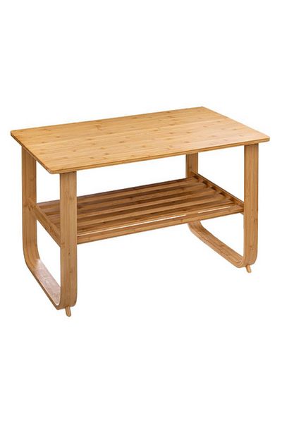 Five Simply Smart Hoca High Quality Bamboo Single Shelf Rectangular Coffee Table