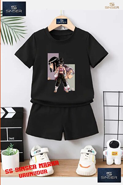 SS SİNSER Παιδικό "ANIME KIZ 3LU KARE RESIM" Μπλουζάκι με ιδιαίτερη στάμπα κα...