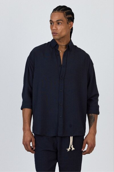 Lenasso keten gömlek