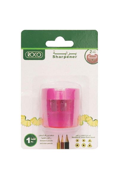 Roco 2-Hole Pocket Pencil Sharpener – Black