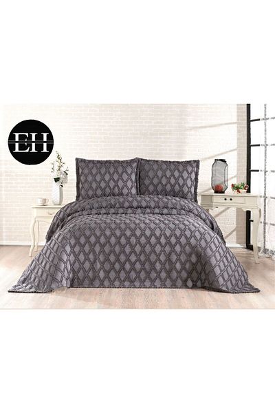 bursa çeyiz Double 3 Pcs Nordic Bedspread Set-Bed Cover Set-Pike Set Daily Dowry