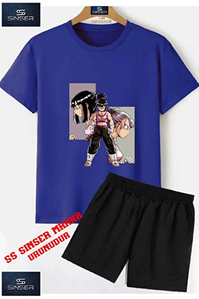 SS SİNSER Παιδικό "ANIME KIZ 3LU KARE RESIM" Μπλουζάκι με ιδιαίτερη στάμπα κα...