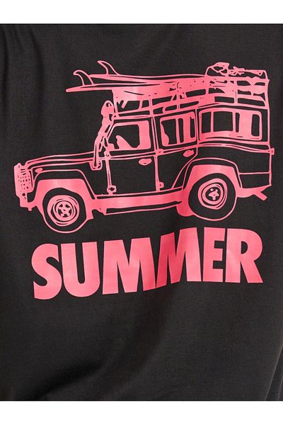 Styli Car Graphic Print Short Sleeve T-Shirt and Pants Co-Ords