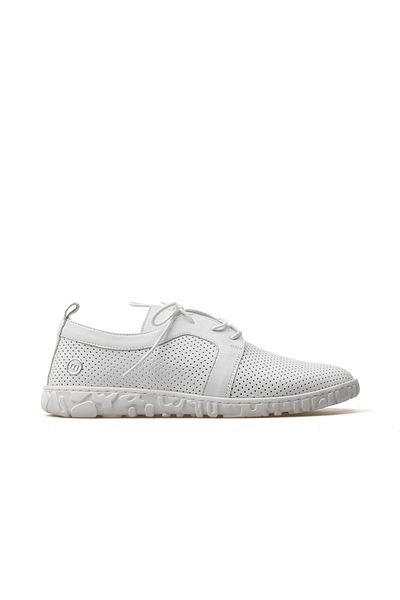 Mammamia Women's Genuine Leather Casual Shoes 25Y D25Ya-115 Z White