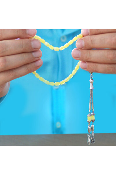 Tesbihane تصميم قطرة الماء، كبسولة معدنية محفوفة غير قابلة للتلطيخ، طول المعصم، مسبحة بورطون كهرمانية