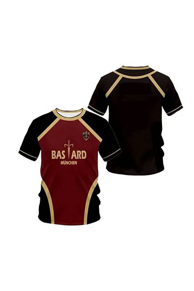 1blood Black Maroon Anime Blue Bastard Jersey No Name Jersey Jersey Unisex T-Shirt