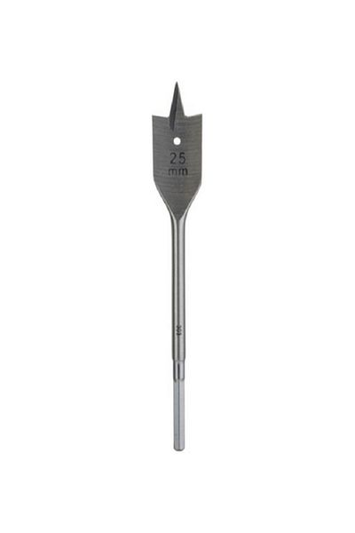 Bosch Flat Head Tempered Steel Spade Bit Silver 25 x 165mm