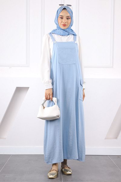 İmajButik Ice Blue Shirt Combination Gilet Double Suit