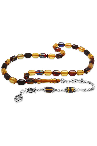 Tesbihane Μεταλλικός καραμπίνερ χωρίς μαύροχρωματισμό με φούντα και κομμένο ά...