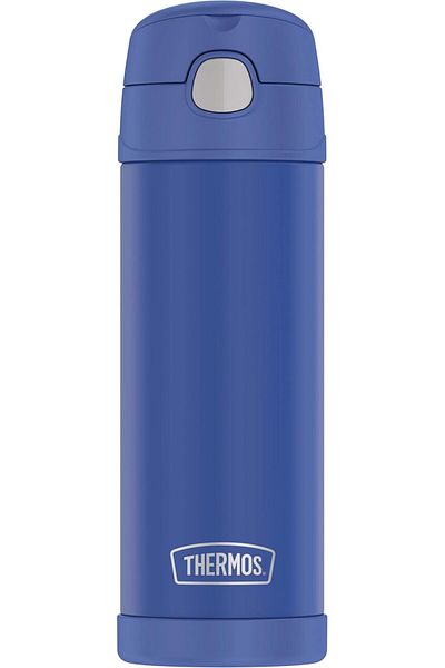 Thermos FUNTAINER 16 Ounce Stainless Steel Vacuum Insulated Bottle with Wide Spout Lid, Periwinkle