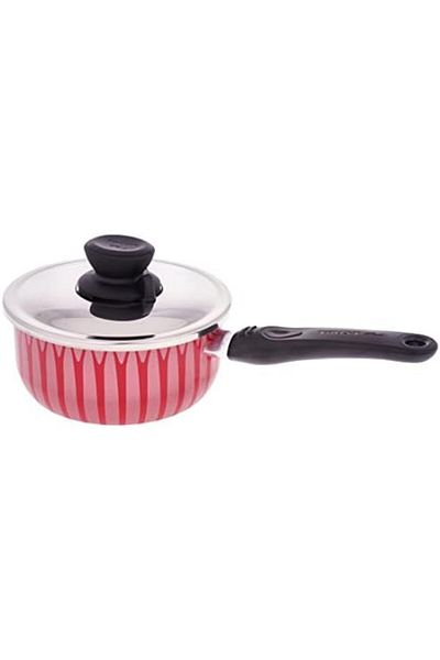 Trust Pro Pot with Lid in Red/Silver/Black 18 cm
