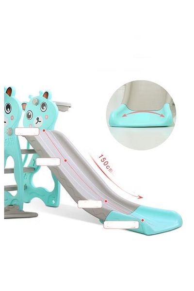 FULLJOY Slide with swing and basketball 3*1