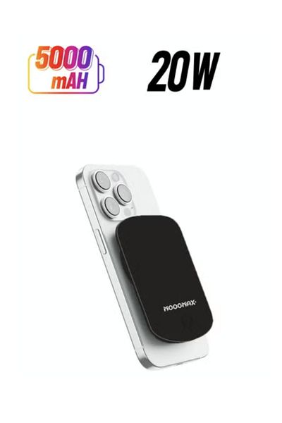MOOGMAX Verma 5000mAh Magnetic Wireless Power Bank with Fast Charging - Compatible with Wireless Devices