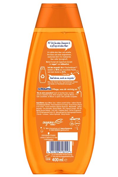 Schauma Shampoo Fruit Extract, Vitaminized 400 ml