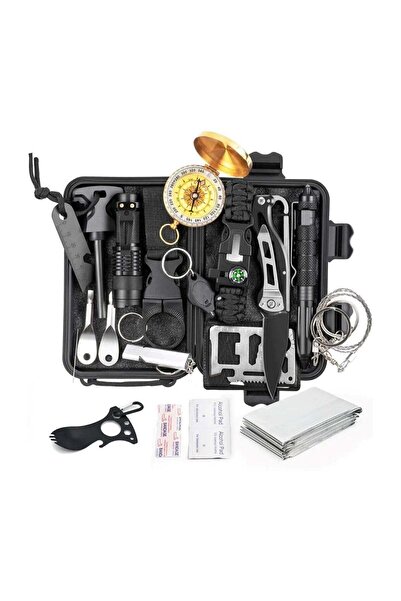 huitich 18-in-1 Multifunctional Emergency Survival Kit for Hiking and Camping