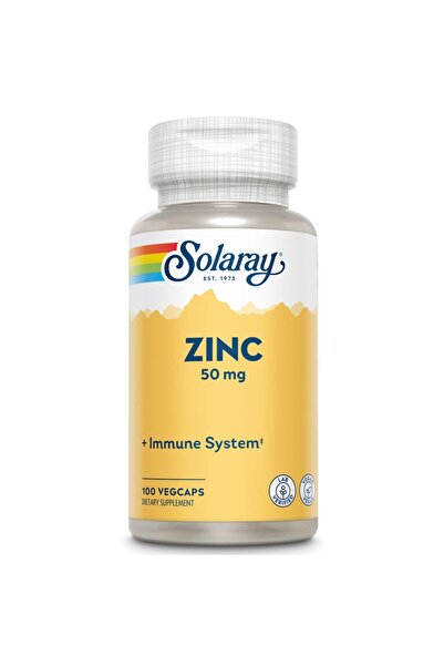 Solaray Zinc, 50 mg, 100 Veggie Capsules