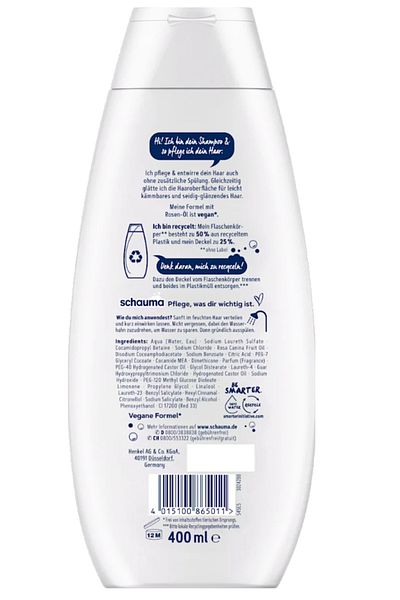Schauma Shampoo Silky Shine Hair and Easy Comb 400 ml